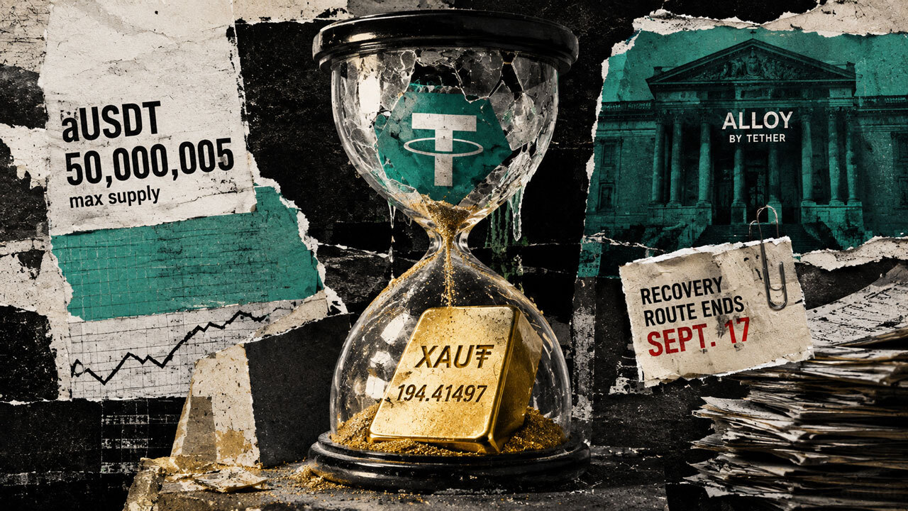 Tether Sets Sept. 17 Deadline to Recover XAUT From Alloy Platform