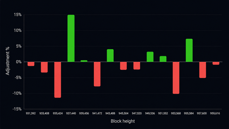 Bitcoin Mining Difficulty Drops 0.74% in 15th Adjustment of 2026