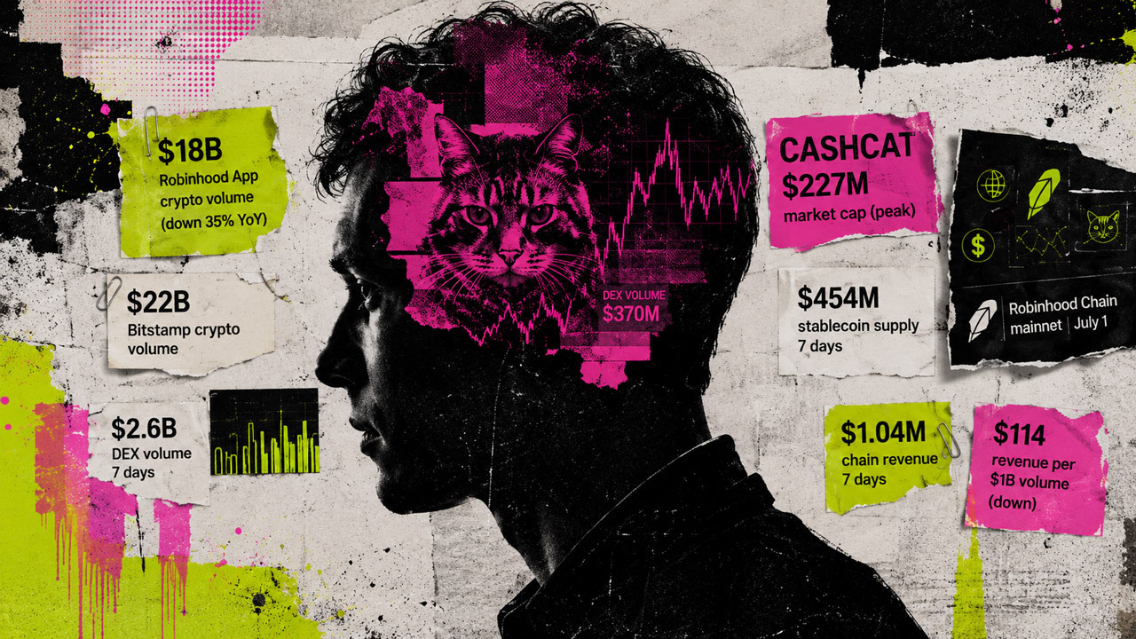 Robinhood's Crypto Revenue Slumps 38% as Robinhood Chain Goes Live