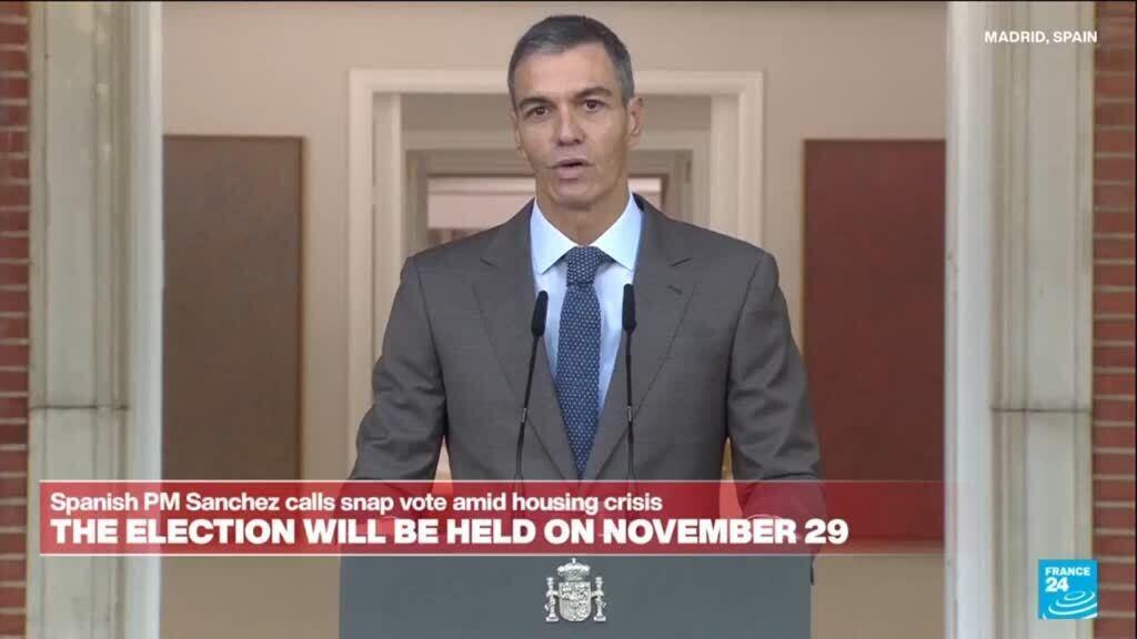 Sanchez Calls Snap Election for Nov. 29 After Parliament Rejects Housing Decrees