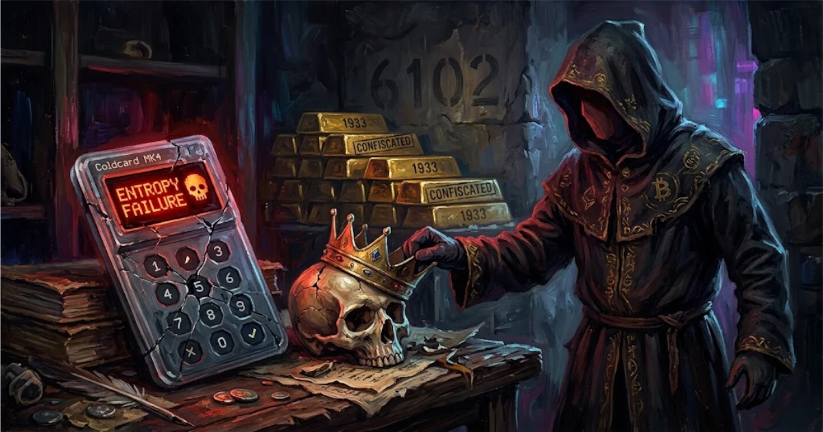 Coldcard Hack Exposes Years-Long Entropy Bug, 1,300–2,000 BTC Stolen