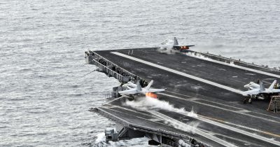Centcom Chief Visits Carrier Enforcing Iran Blockade as Crew Morale Strains