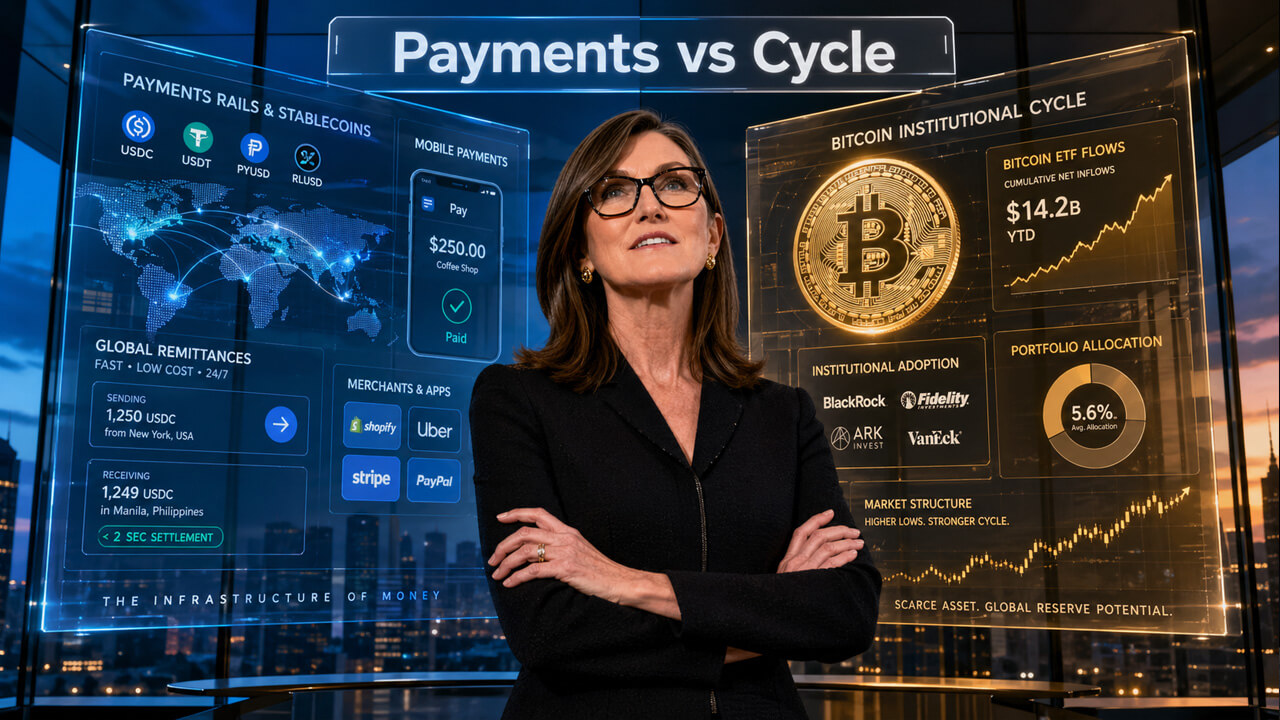Cathie Wood Says Stablecoins Have Overtaken Bitcoin for Real‑World Payments
