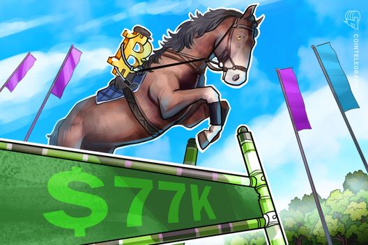 Bitcoin Hits $77,000 as Exchange Inflows and ETF Outflows Stir Caution