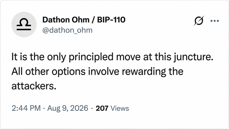 BIP-110 Chain Split Stalls After Two Blocks, Proponents Weigh PoW Change