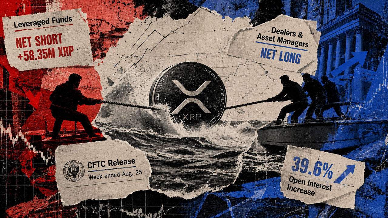 Leveraged Funds Double XRP Short as CME Open Interest Jumps 40%