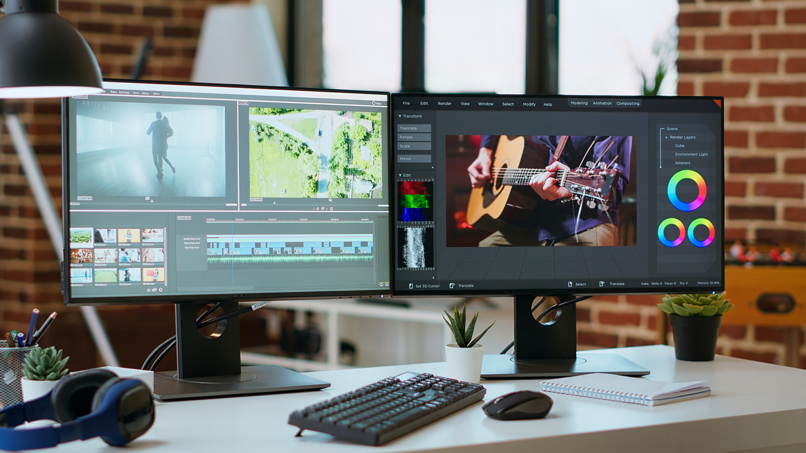 Dual-Monitor Setups Are a Real Upgrade, Even If You're Not Editing Video