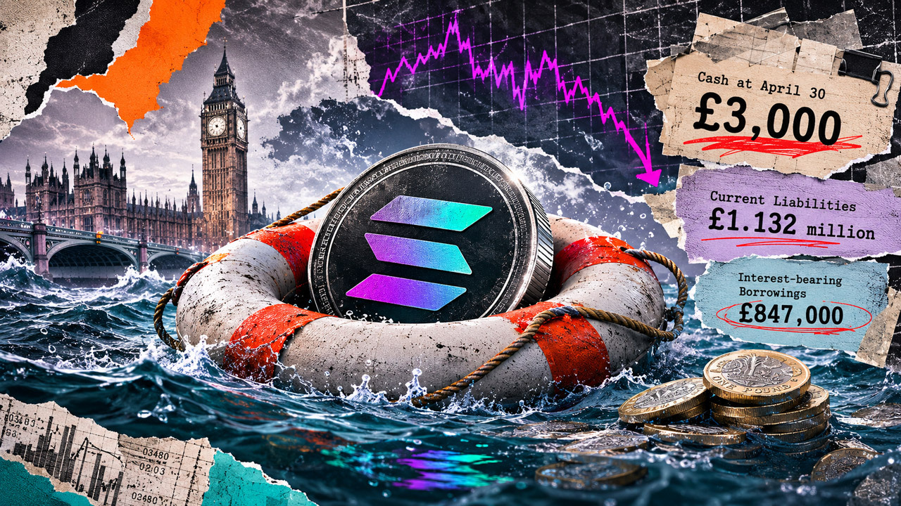 Supernova Digital Assets Holds £2.5M in Crypto but Has Only £3,000 Cash, Seeks New Financing