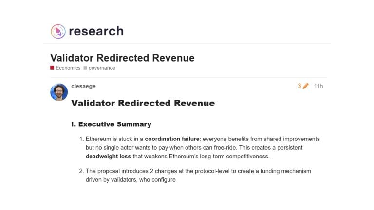 Kleros Founder Pitches Semi-Voluntary Validator Tax for Ethereum Infrastructure