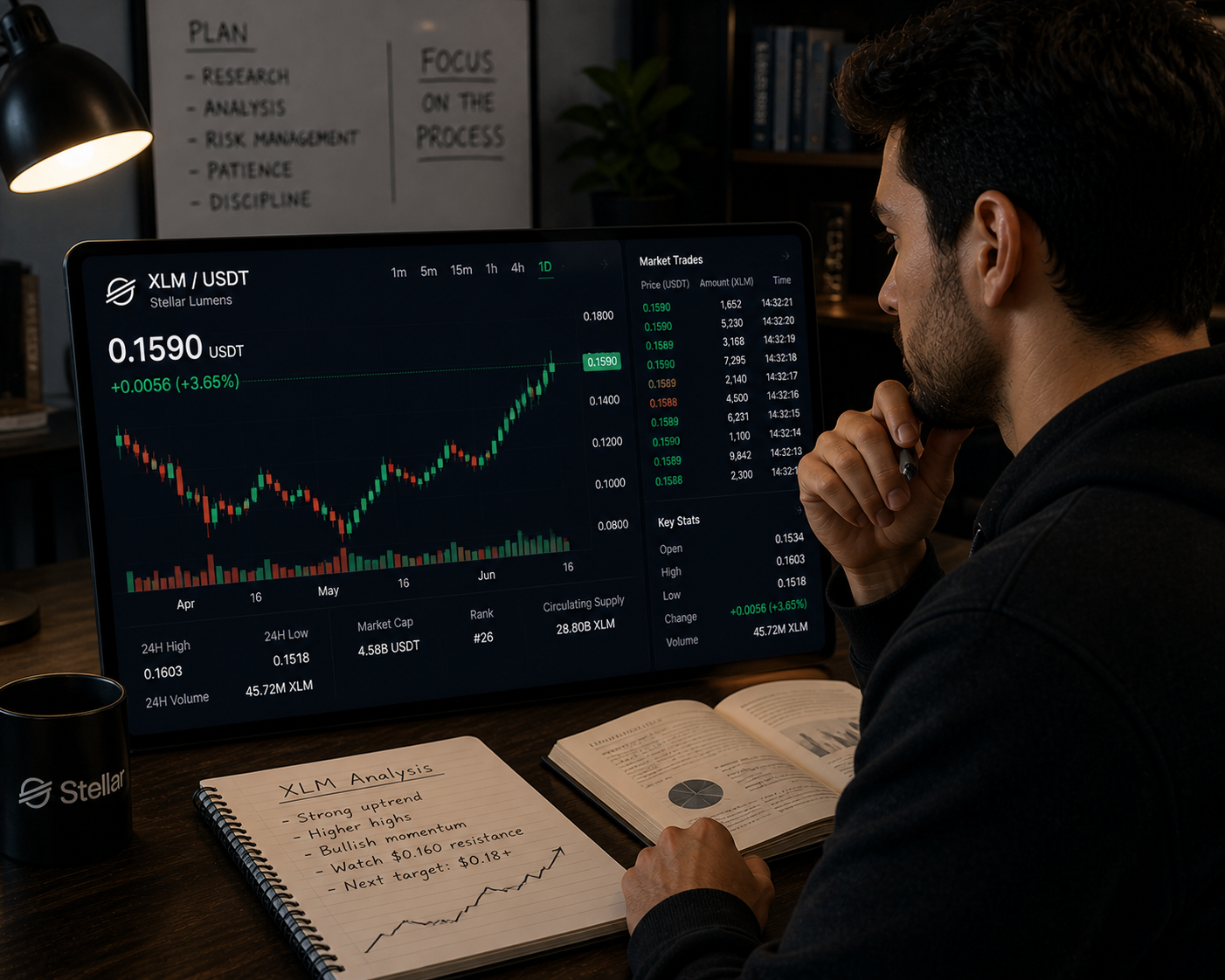 Stellar (XLM) Consolidates Near $0.158 as Traders Wait for a Clear Signal