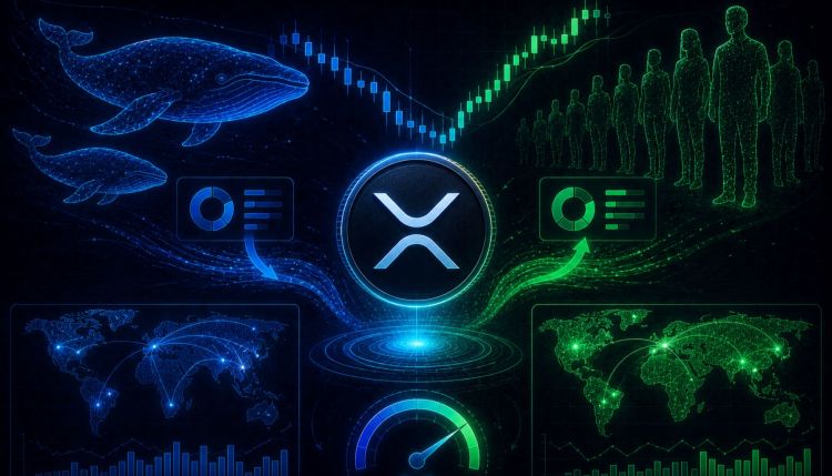 XRP-hval-detailspredning når toårigt lavpunkt, da prisen bryder støtten på $1,30