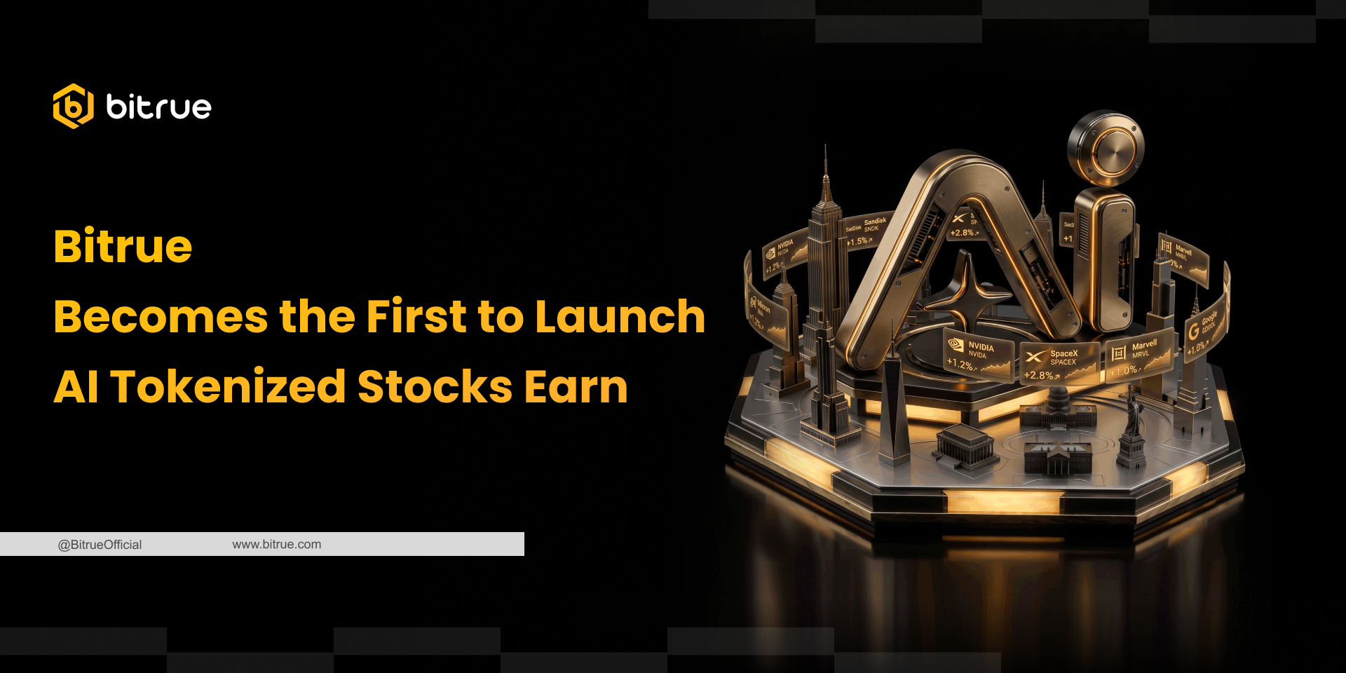 Bitrue Rolls Out 7% Yield on Tokenized AI Stocks, First Exchange to Do So