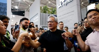 Nvidia’s Huang Pitches AI Partnerships in South Korea With TV and Baseball Appearances