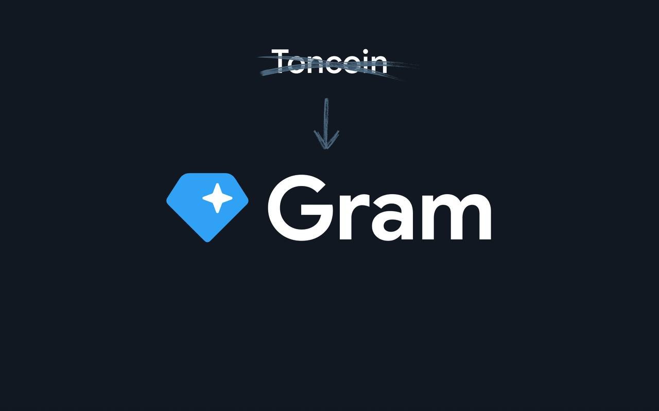 TON Foundation Rebrands Toncoin as Gram, Reviving Telegram's Original Token Name