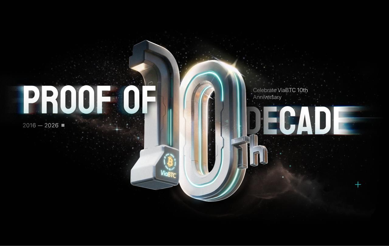 ViaBTC Group Launches 'Proof of Decade' Campaign With $100K Prize Pool to Mark 10th Anniversary