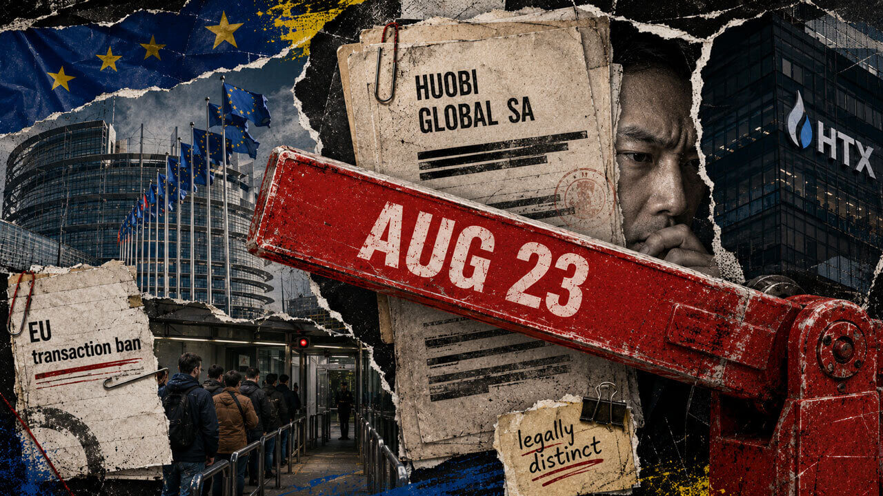 EU Bans Transactions with HTX (Huobi Global SA) Starting August 23