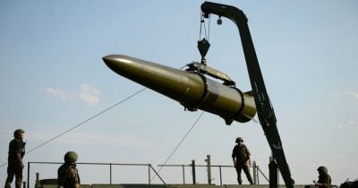 Russian Iskander-M Missile Strikes Spark Fires in Kyiv