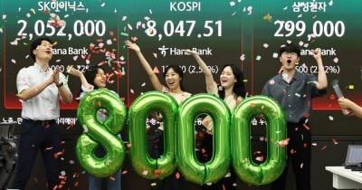 KOSPI Surges 8.2% as Retail Investors Pile In Amid Foreign Selloff