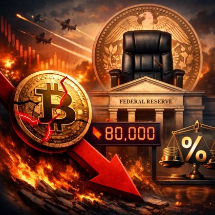 Bitcoin Drops Below $80,000 as Hawkish Fed Chair Warsh Nears Confirmation