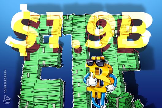 US Spot Bitcoin ETFs Log $1.9 Billion Inflows Over Seven Days, BlackRock Leads Surge