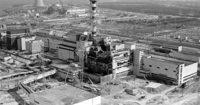 Ukrainian Emergency Workers Battle Fire at Chornobyl After Drone Strike