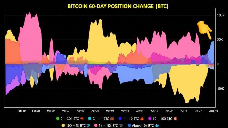 Large holders added roughly $2.75 billion in bitcoin over the past two months, according to Cryptoqu
