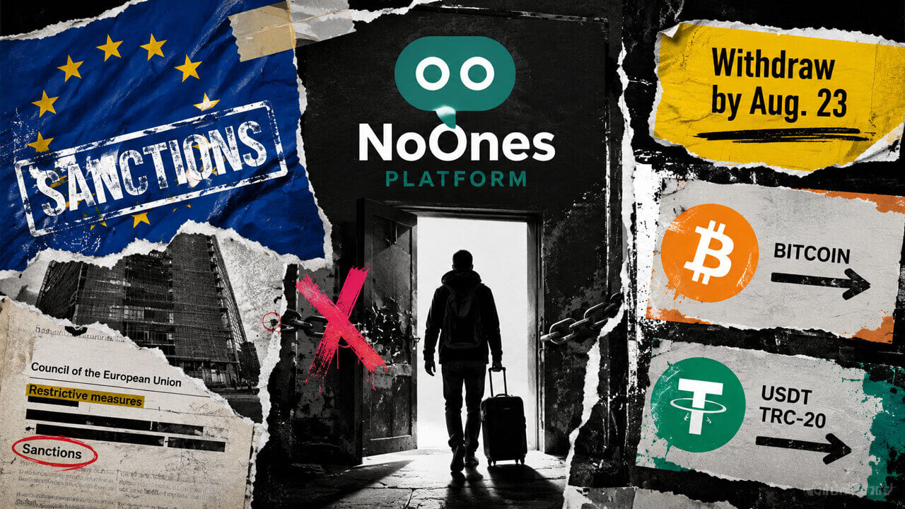 NoOnes Puts P2P Market in Wind-Down After EU Sanctions List NoOnecrypto INC.