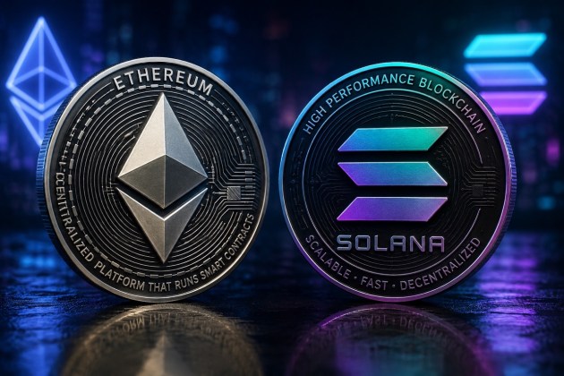 Ethereum vs Solana: Fee Revenue Narrows to $9M, Stablecoin Dominance Holds