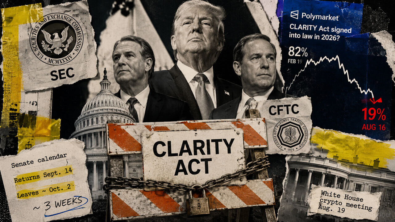 Trump to Host Crypto Executives as CLARITY Act Odds Fade