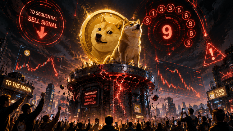 Dogecoin 3 Günlük Grafiğinde Dokuz Yeşil Mumdan Sonra TD Sequential Satış Sinyali Göründü
