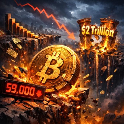 Bitcoin Drops to $59,685, Market Sheds $2 Trillion as ETF Outflows and Geopolitical Tensions Bite