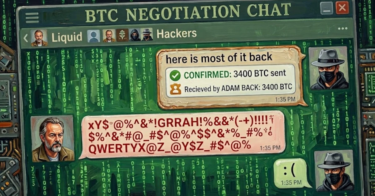 White Hats Return 3,400 BTC to Liquid, Keep $48M Finder's Fee