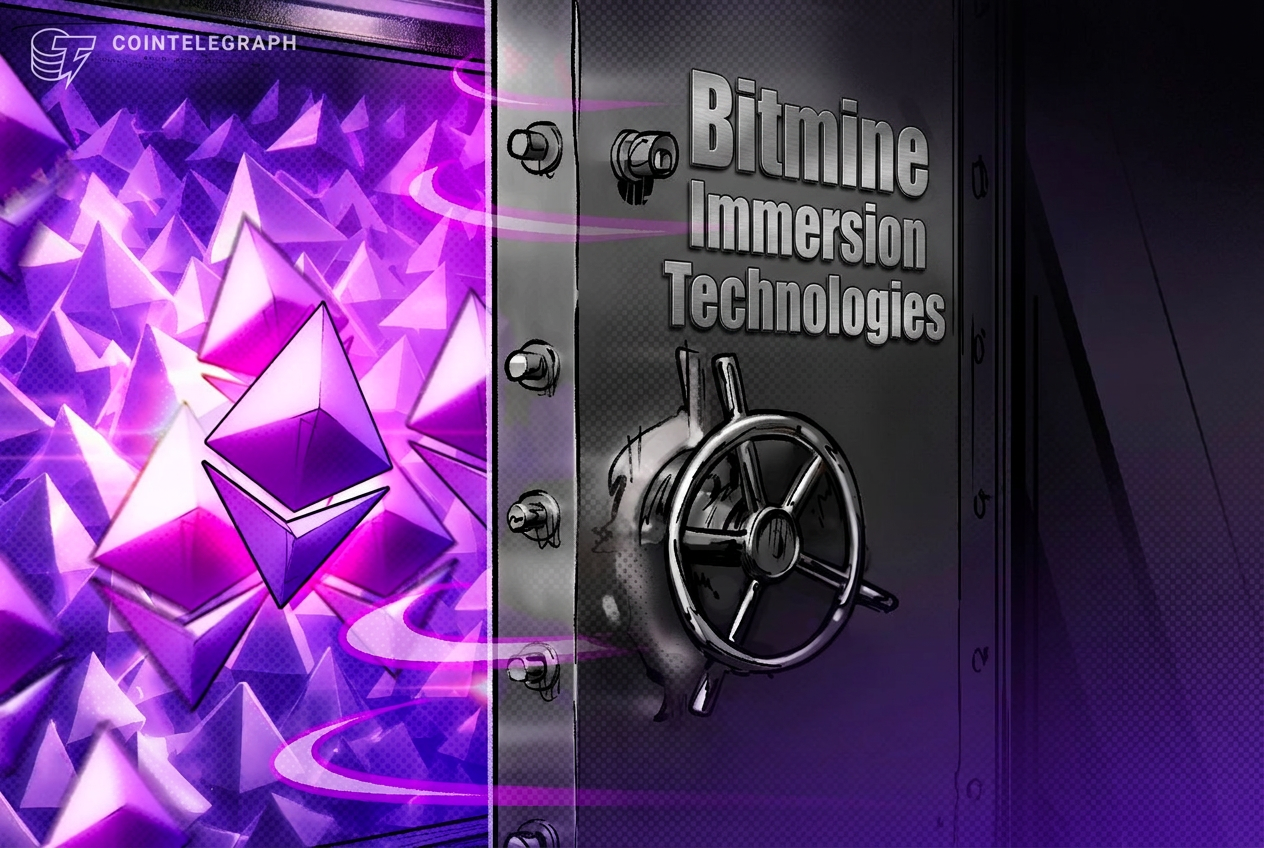 Bitmine Now Holds Nearly 5% of Ether Supply After $19.6M Purchase