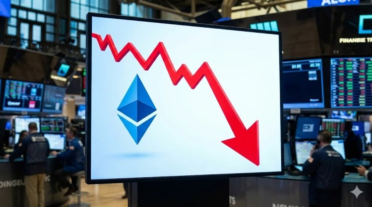 Ethereum Slips Below $2,320 as Bearish Trend Line Forms