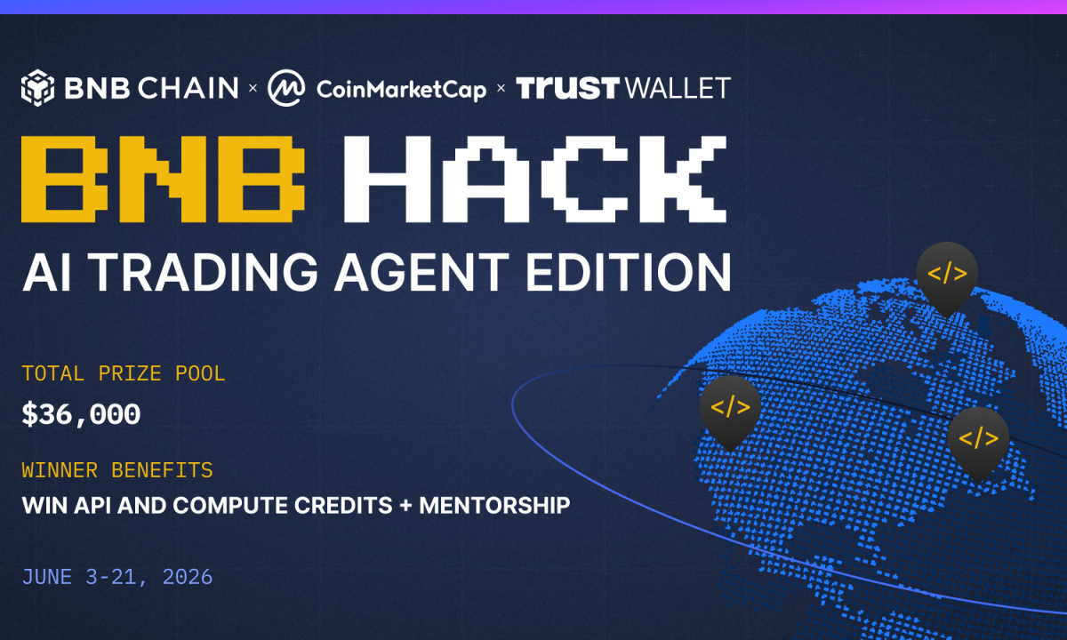 BNB Chain, CoinMarketCap, Trust Wallet Launch $36K 'AI Trading Agent' Hackathon