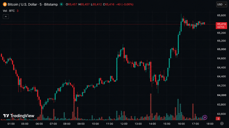 Bitcoin Surges to $65,644 After Volatile Three Days Driven by US-Iran Tensions and Whale Activity