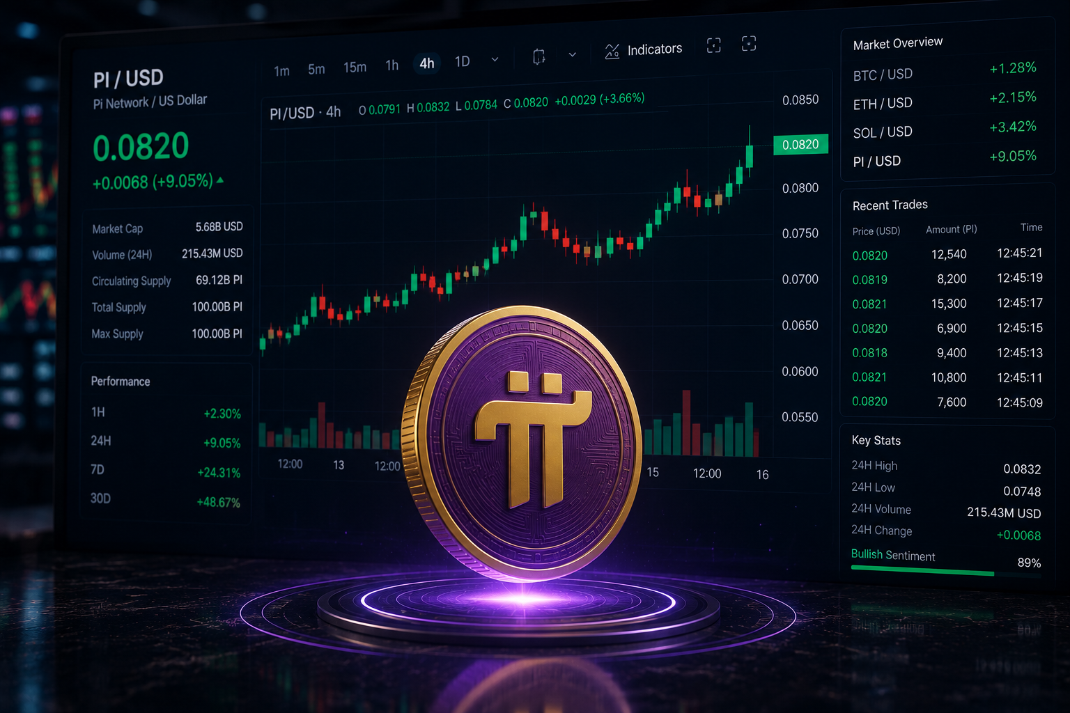 Pi Network Edges Higher as Oversold RSI Draws Speculative Interest