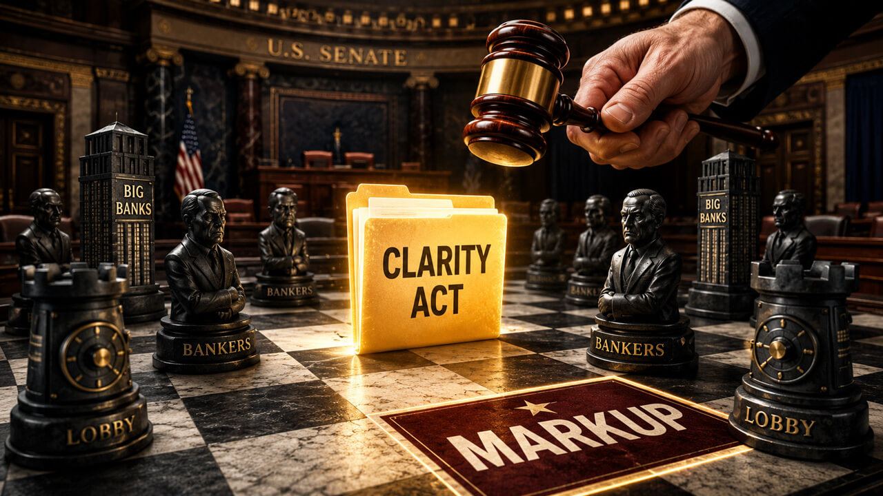 Banking Lobby Blasts Stablecoin Yield Language as Senate Markup Looms