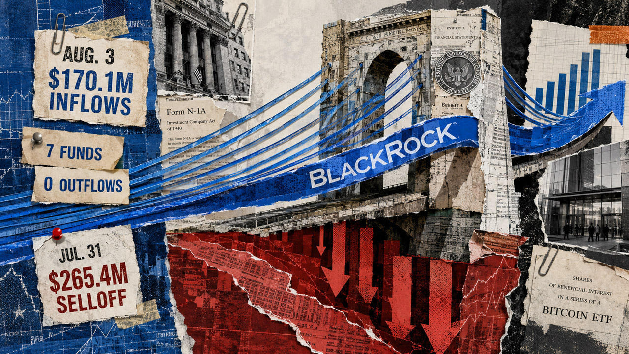 Spot Bitcoin ETFs See $170M Inflow Rebound After $265M Outflow, BlackRock Leads