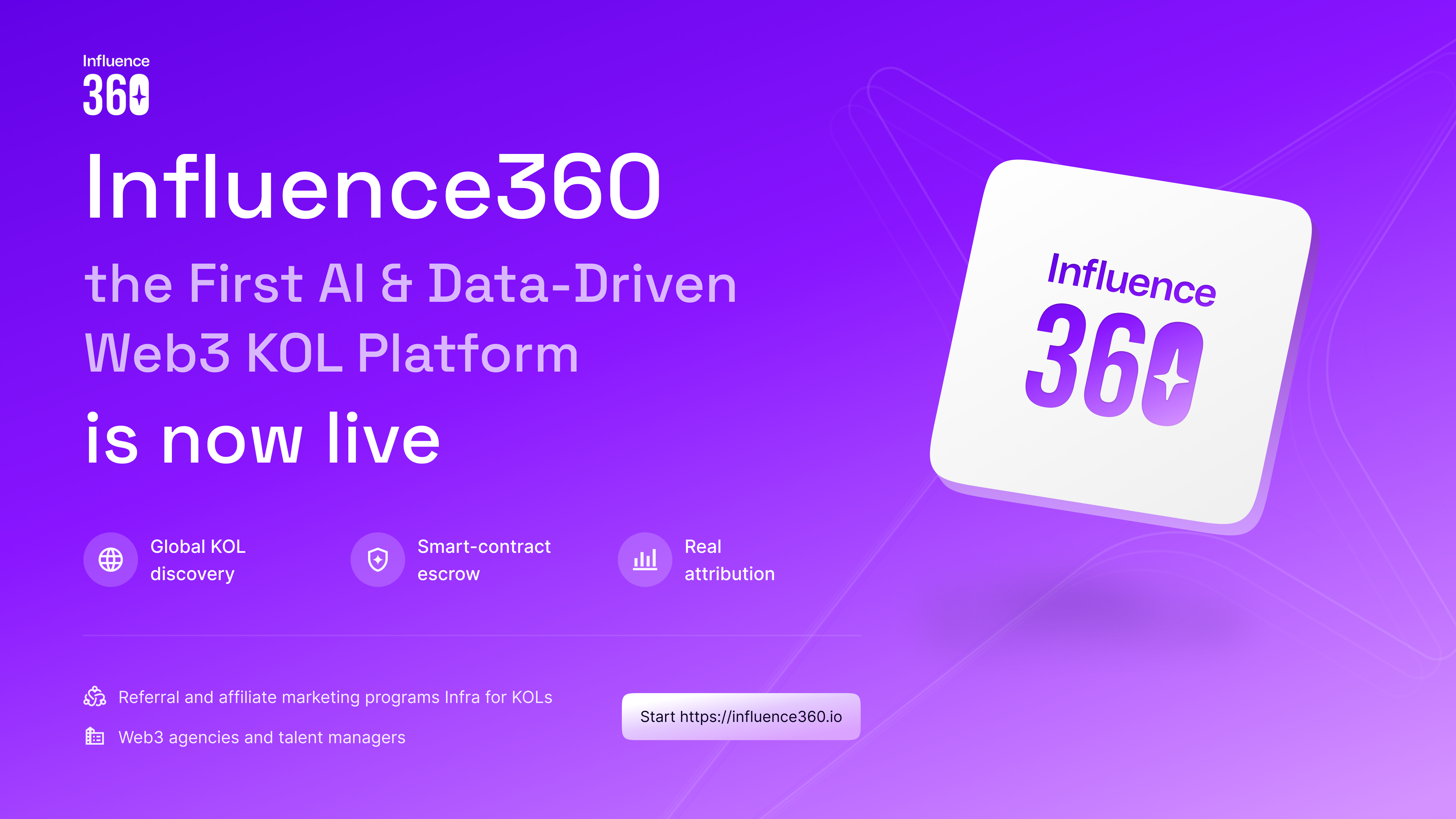 Influence360 Launches Web3 KOL Platform After Survey Finds 65% Payment Default Rate