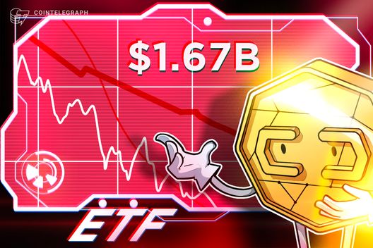 Crypto ETPs Bleed $1.67B as US Selling Spikes, Bitcoin Funds Hit 2026 Worst