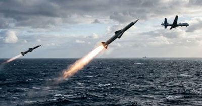 Iran Strikes US Ships Near Strait of Hormuz With Missiles and Drones