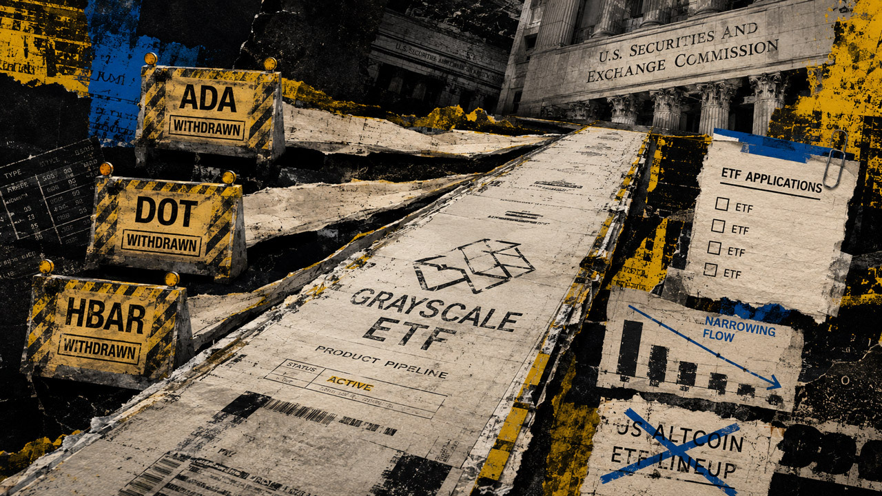 Grayscale Withdraws ETF Registrations for Cardano, Hedera, Polkadot