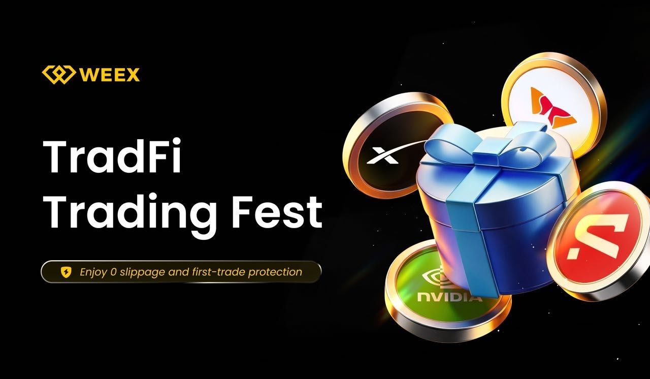 WEEX Launches TradFi Trading Fest with $200 Airdrop and Zero Slippage Promotions
