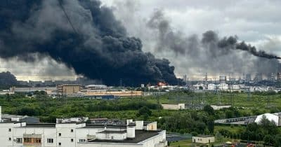 Ukraine Drone Strike Hits Moscow Oil Refinery, Disrupts Flights