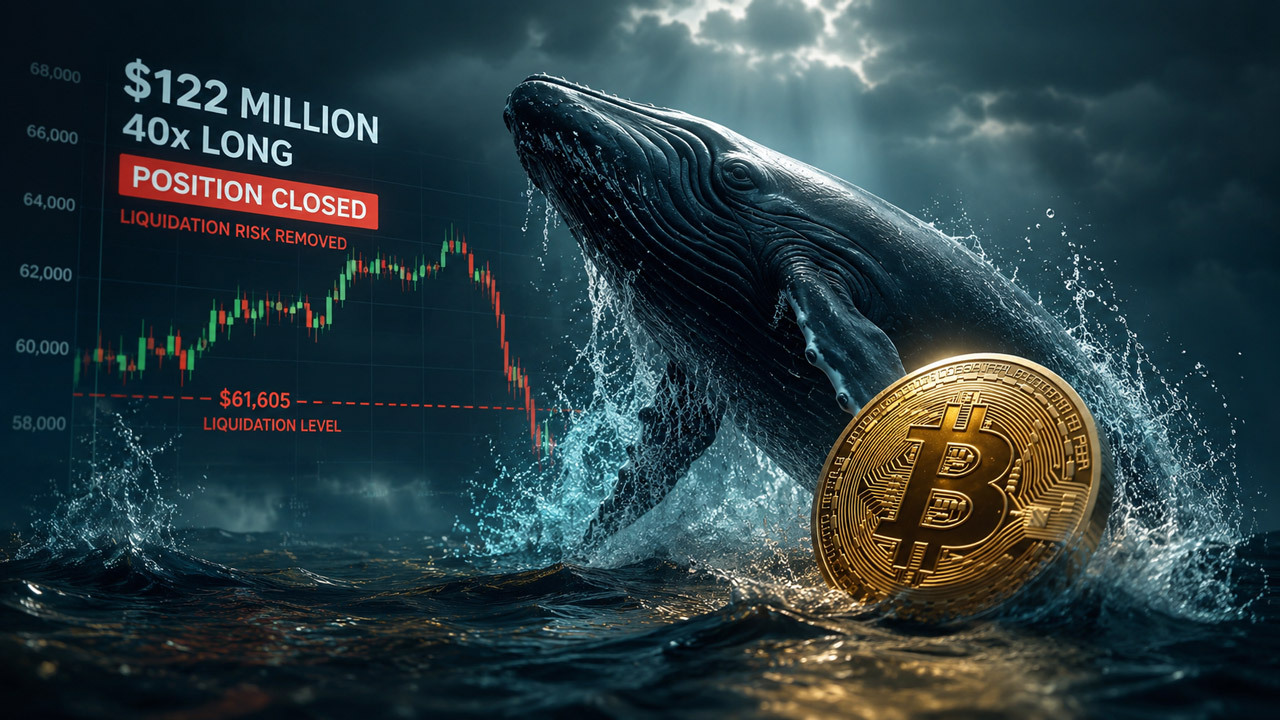 Hyperliquid Wallet Exits $122M 40x Bitcoin Long, Erases Liquidation Level