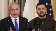 Zelensky, Netanyahu Head to Washington for Graham Funeral, Set for Separate White House Talks