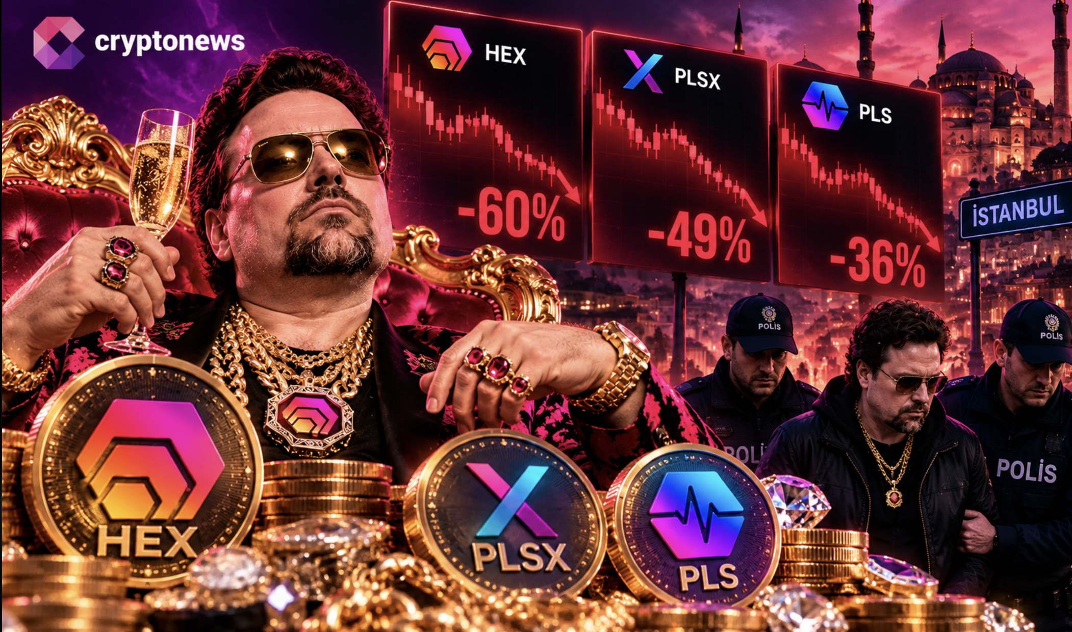 HEX Plunges Nearly 60% After Founder Richard Heart Detained in Istanbul