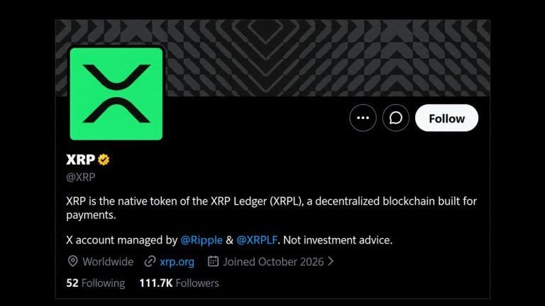 @XRP Account Hits 111,000 Followers in 13 Hours After Debut Post
