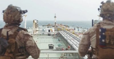 US Marines Board Tanker in Gulf of Oman; Prediction Market Puts Houthi Attack Odds at 57%